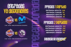 A la venta las entradas para los amistosos ante Movistar Estudiantes y UEMC Baloncesto Valladolid